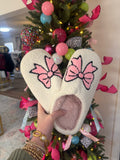 Pink Bow Slippers