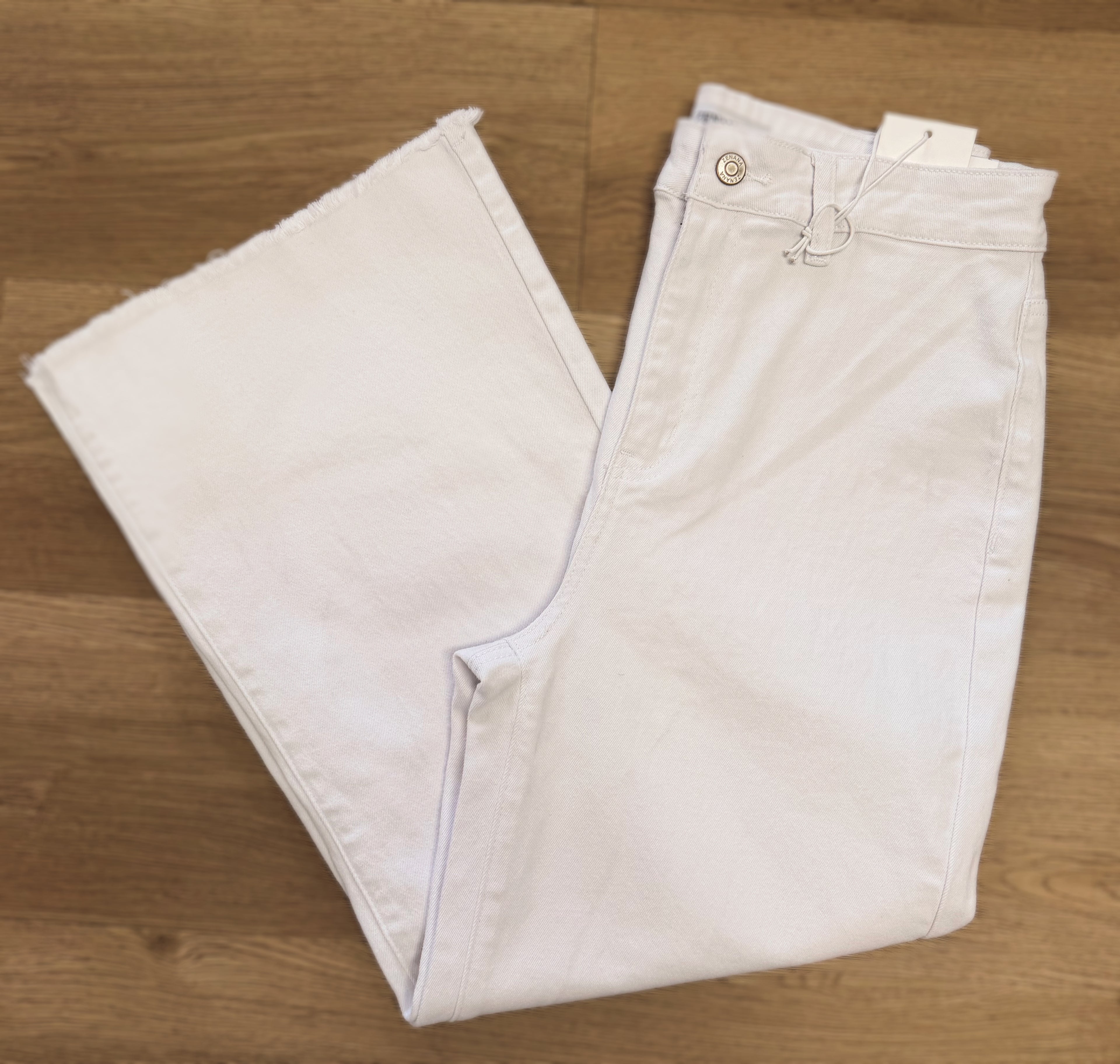 White High Waist Pants