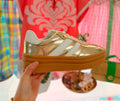Gold Platform Sneakers