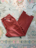Cabernet distressed Jeans