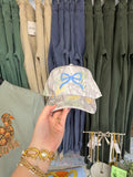 Camo Blue Bow Hat