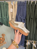 Metallic Gold Slip On Sneakers