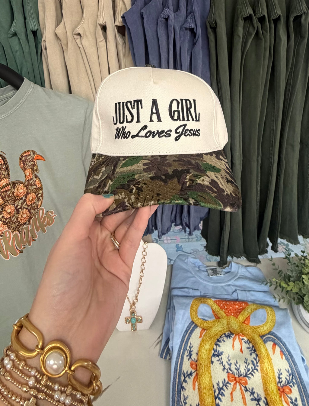 Just A Girl Who Loves Jesus Trucker Hat