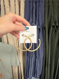 Gold Open Hoops