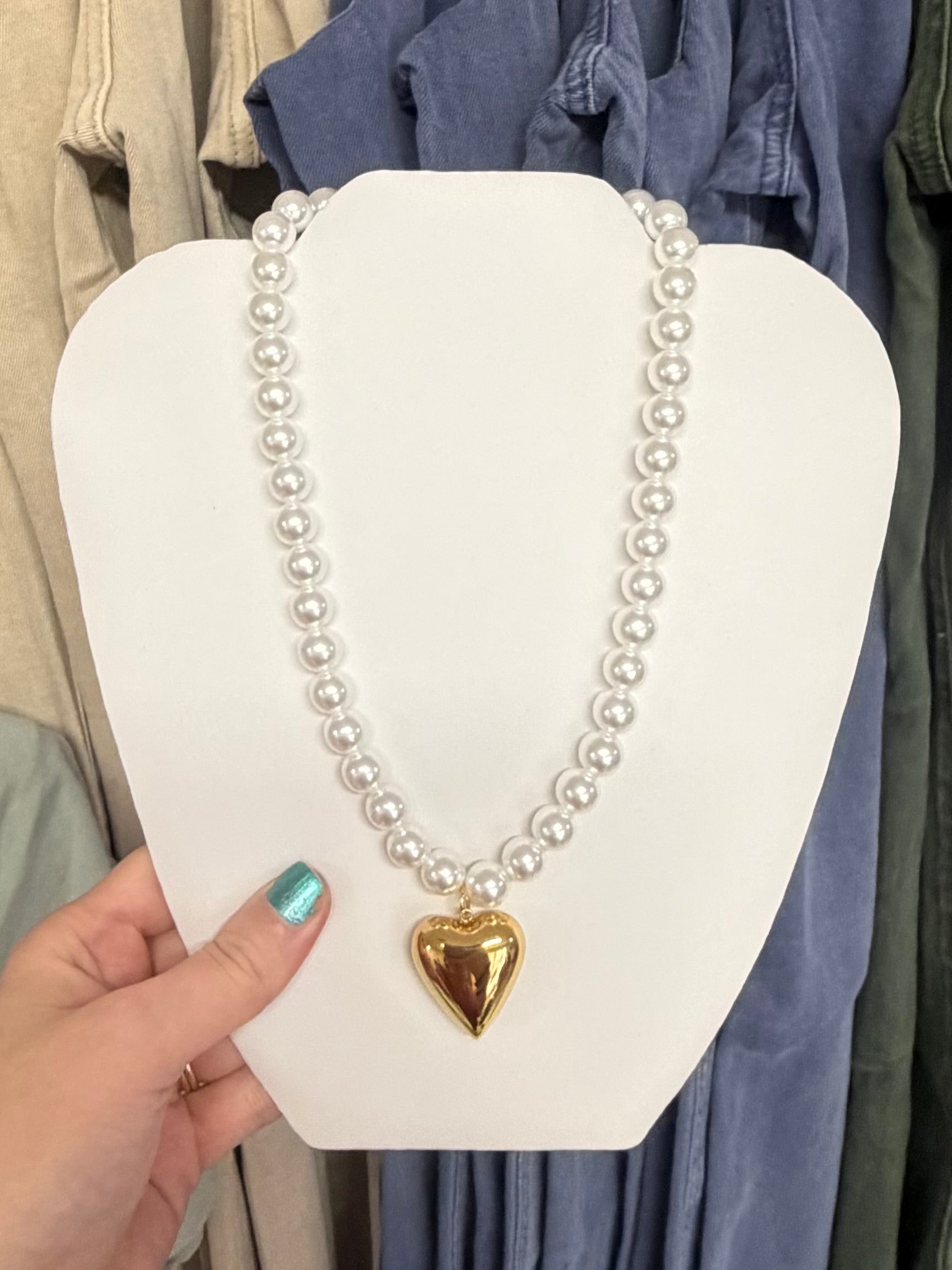 Pearl Heart Necklace
