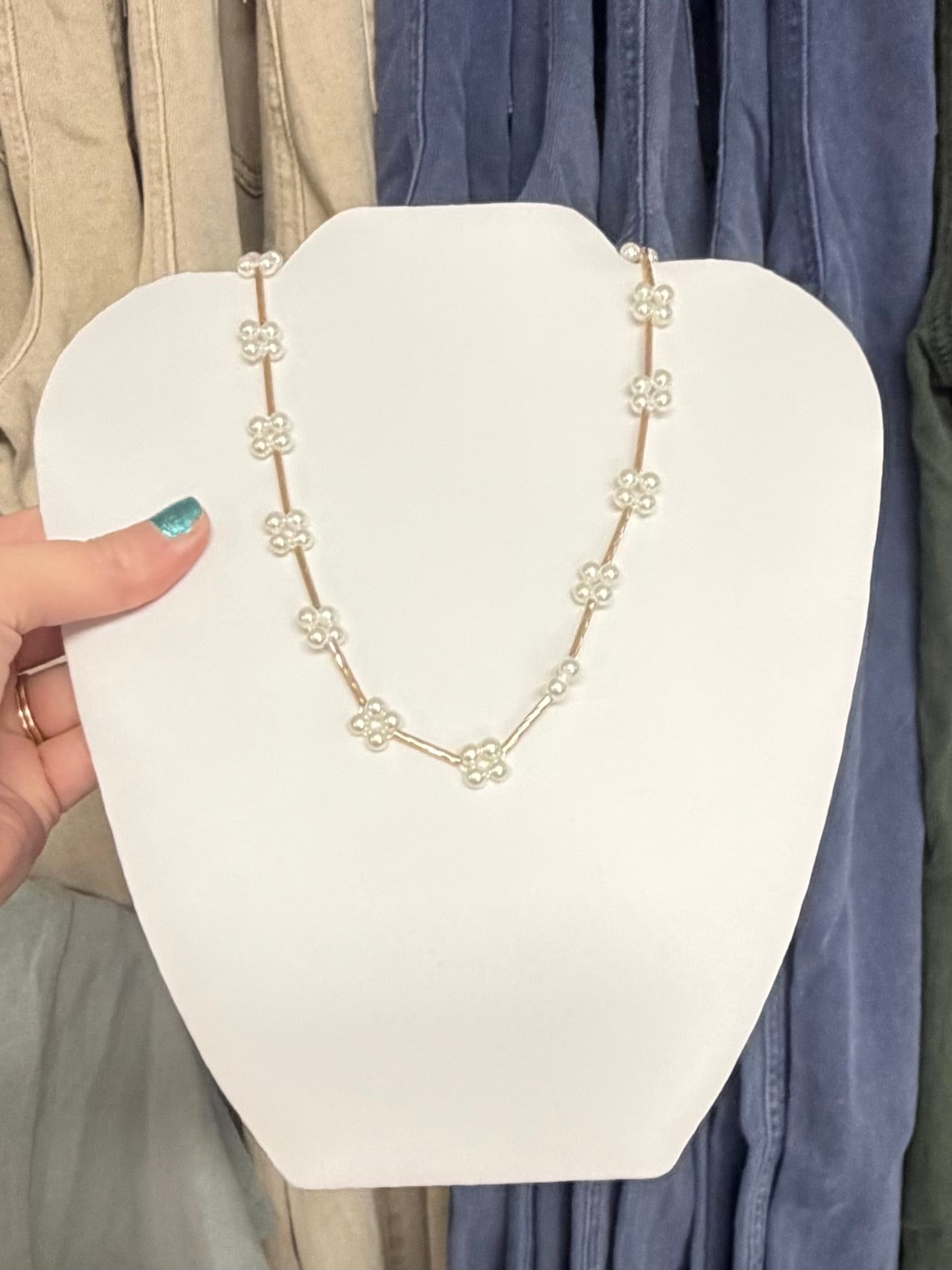 Pearl Flower Necklace