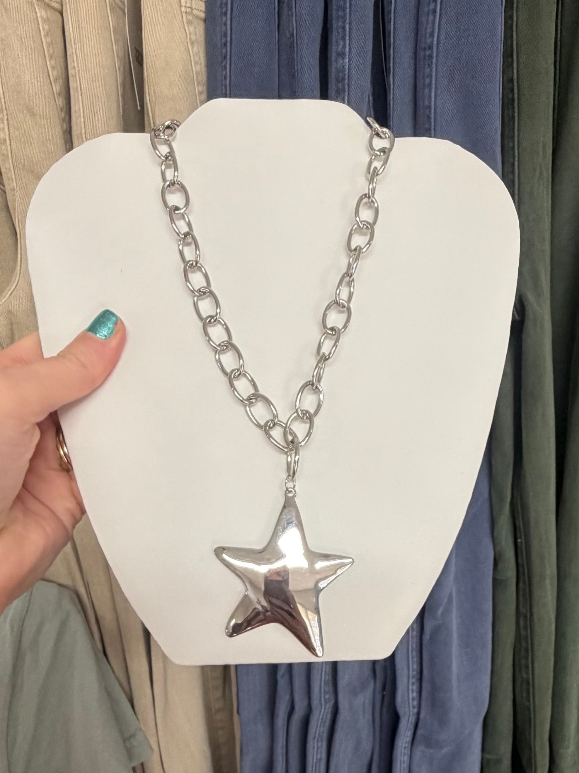 Silver Star Necklace