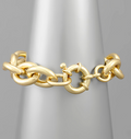 Gold Oval Chain Bracelet