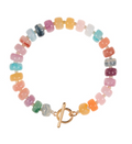 Multi Color Round Bead Ombre Bracelet