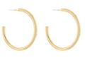 30MM Gold Tube Hoops