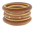 7 Row Wood Bangle Set