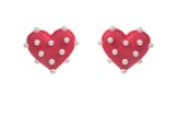 Pearl Studded Heart Earrings