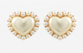 Pearl Heart Earrings