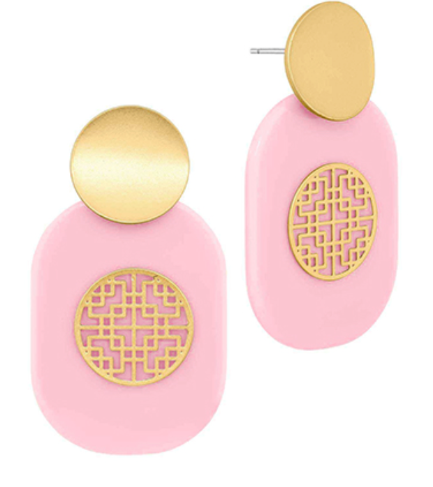 Filigree Acrylic Earrings