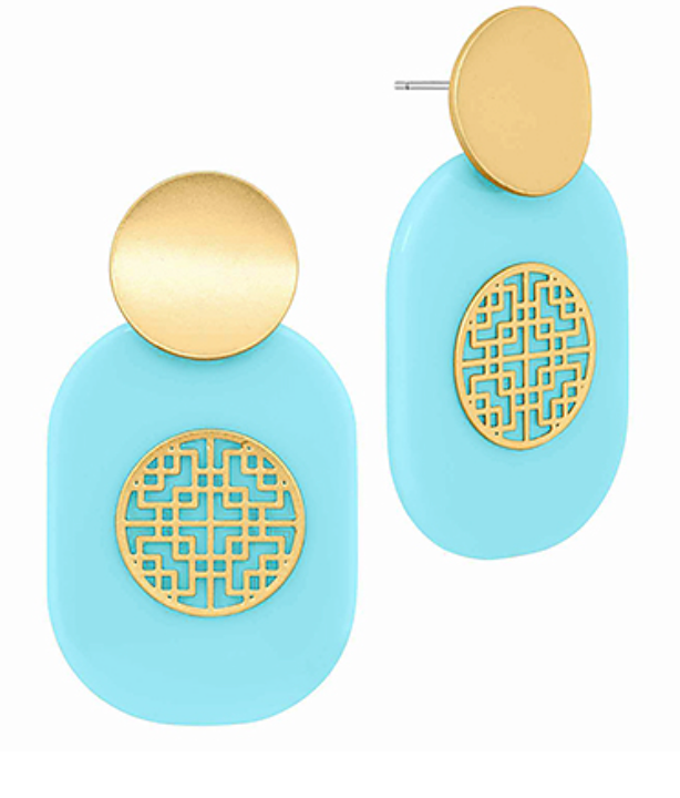 Filigree Acrylic Earrings