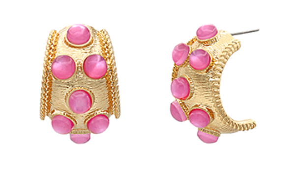 Studded Bold Hoops