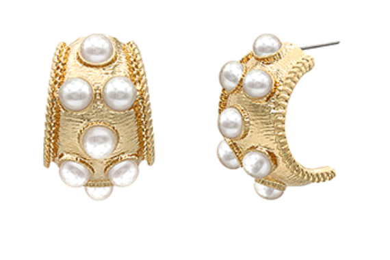 Studded Bold Hoops