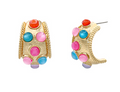 Studded Bold Hoops