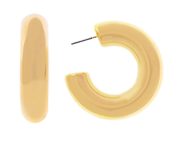 40mm Gold Chunky Hoops