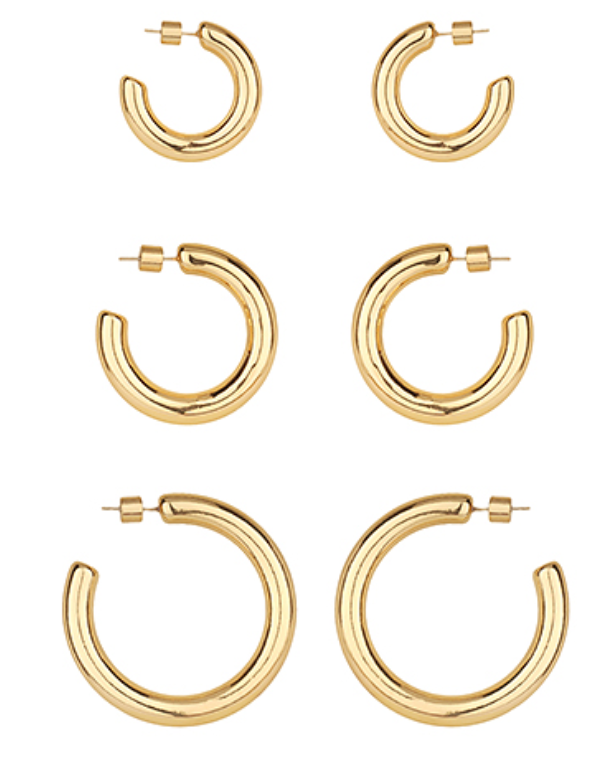 Gold Hoop Set