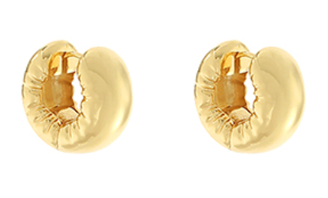 Textured Huggie Hoops