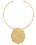 Geometric Swirl Open Choker