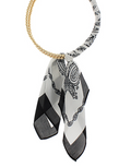 Gold Beaded Scarf Necklace