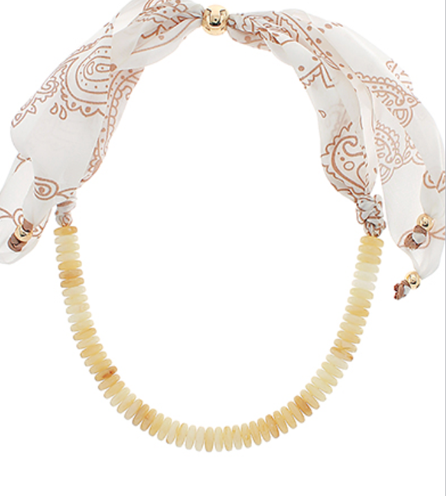 Beaded Scarf Necklace