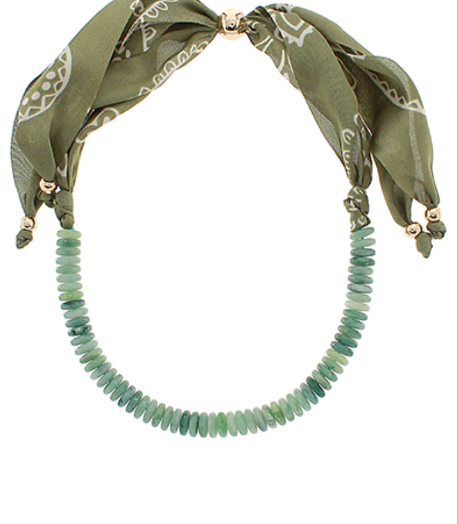 Beaded Scarf Necklace