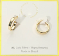 18K Gold Hoop Earrings