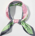 Green Leopard Print Scarf
