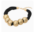 Beaded Mesh Statement Necklace