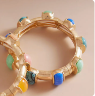 Blue Stone Stretch Bangle