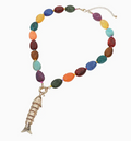 Fish Toggle Charm Necklace