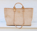 Melissa Tote Bag Natural Lattice