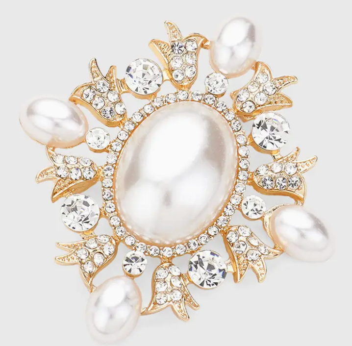 Pearl Pin Brooch