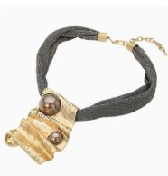 Accent Sculpted Bead Necklace