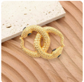 Stone Pointed Snake Double C Pin Brooch