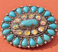 Western Style Concho Brooch