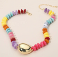 Colorful Beaded Statement Necklace