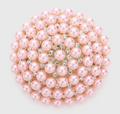 Pink Pearl Cluster Pin Brooch