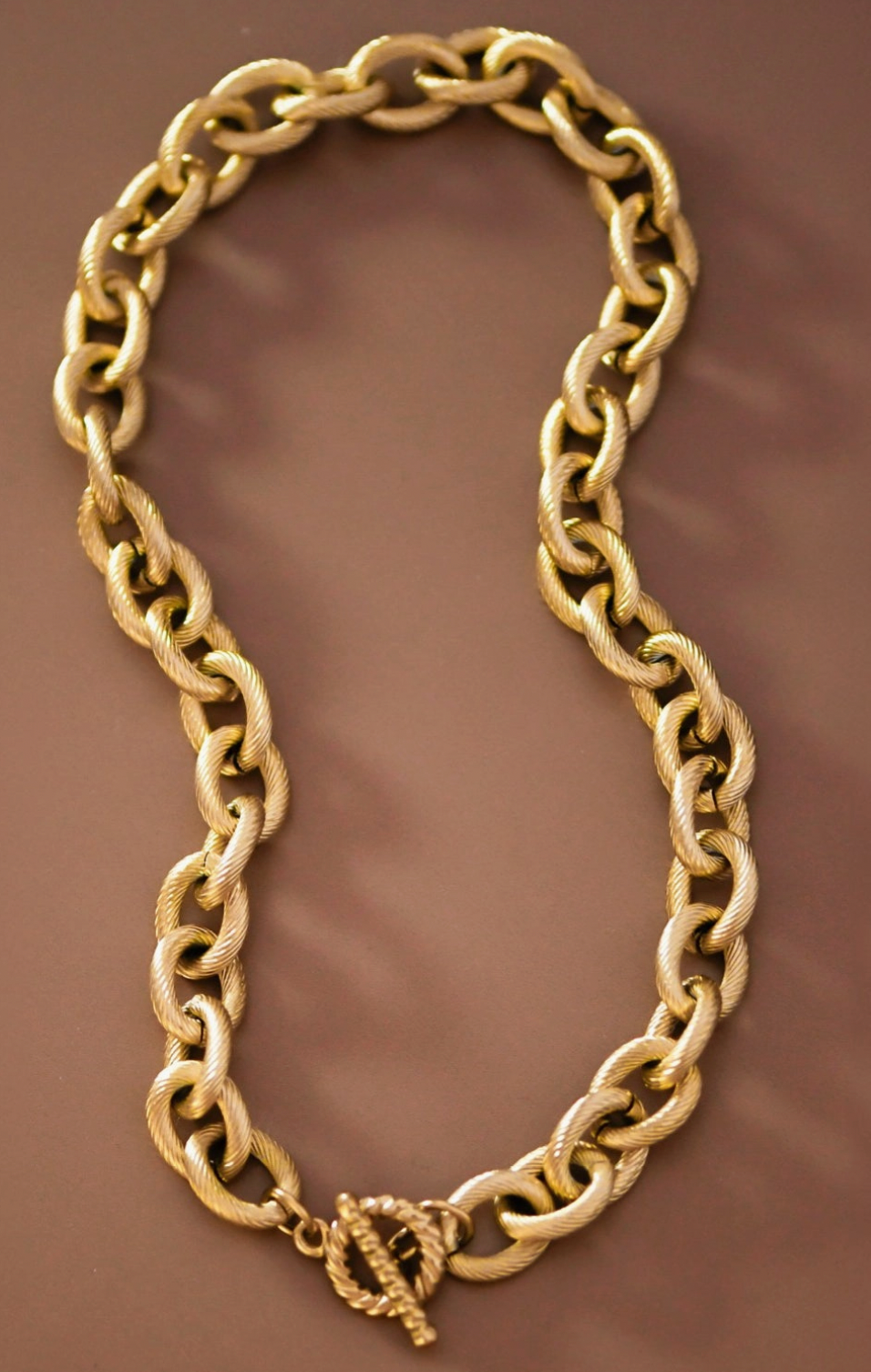 Gold Chain Link Necklace