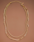Layered Gold Chain Necklace