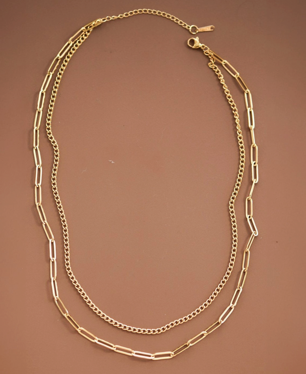 Layered Gold Chain Necklace