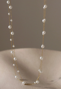 Dainty Layered Pearl Necklace