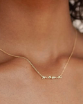 Mama Script Necklace