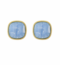 Blue Marble Stone Earrings