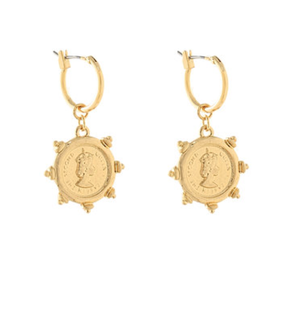 Dotted Coin Earrings