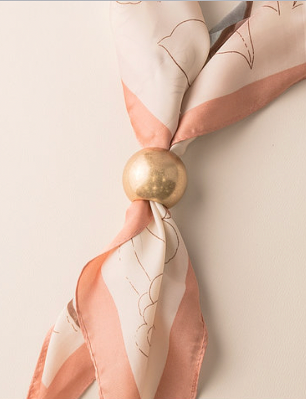 Gold Ball Scarf Enhancer