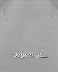 Silver MAMA Necklace